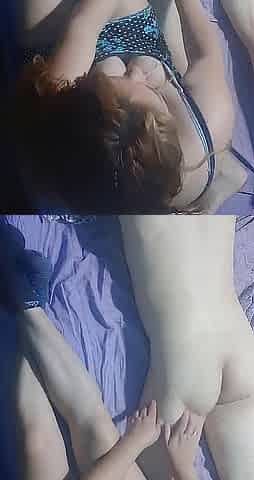 Short Costume and Magic Hands on the Mattress