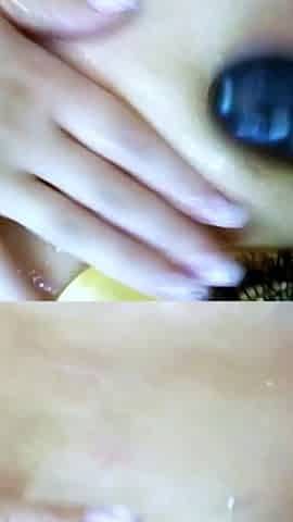 Blonde hot teen sucks strapon and gets fucked by her lesbian friend with it