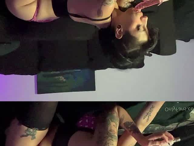 Stacked brunette goes solo toys and masturbation