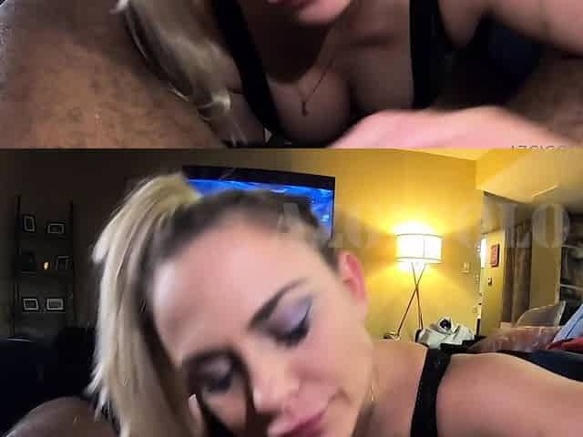 Sexy Slut Gives A Big Cock A Blowjob In The Car
