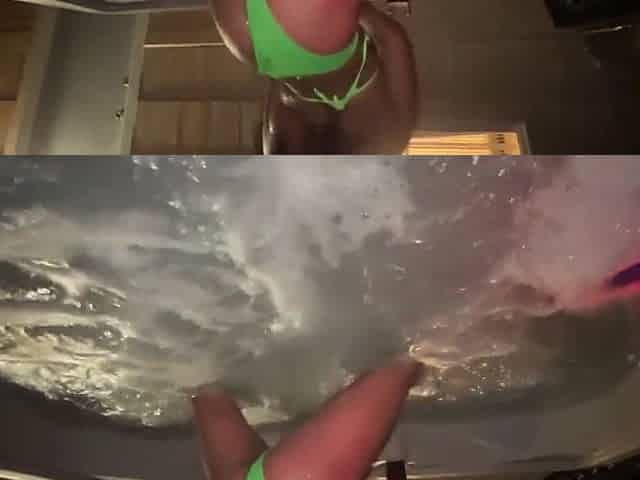 Hot Tub Time Machine in My Tight Asshole Omg Daddy Its in My Belly