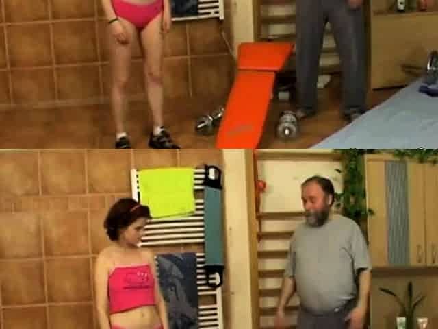 Cute teen fucks oldie