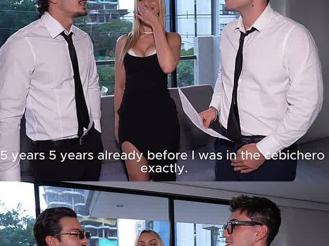 Interview for Le Iane - After the Interview We Make Her Enjoy a Double Vaginal Penetration for Her First Time
