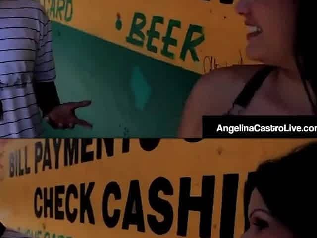 Corpulent Cunt Angelina Castro takes a large ebony weenie into her constricted Latin babe Twat!