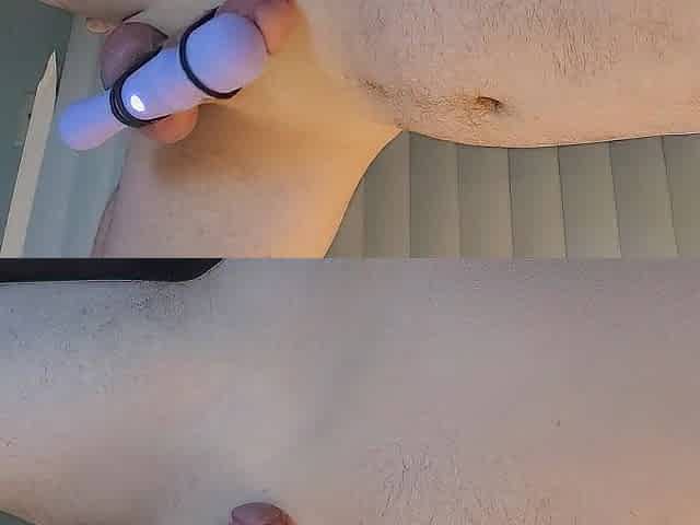 Hard Hands Free Climax with Sex toy