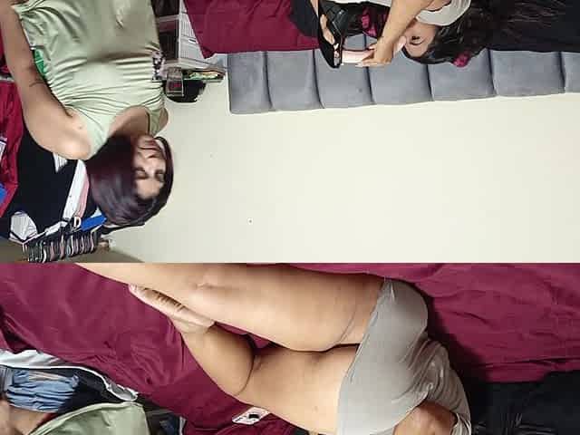 Busty and Curvy Stepmother Has Lesbian Sex with Her Stepdaughter for New Year's
