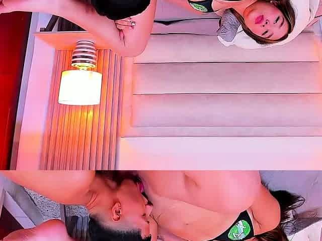 Horny latina teen get two facials after hard pounding