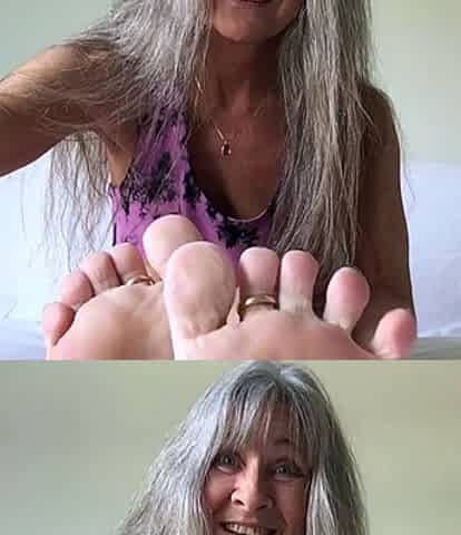 Maitresse Madelines solo foot fetish POV