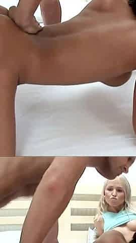 In a flat with two cute teens, a threesome is made first