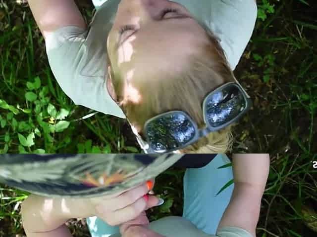 German Ginger Girl with Green Eyes Talk to Risky Public POV Fuck by Stranger