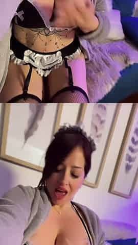 The CURVY & BUSTY maid did everything to keep her job