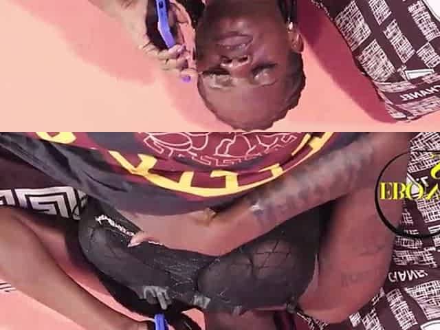 Lustful lonely ebony Black screwed by delivery hunk