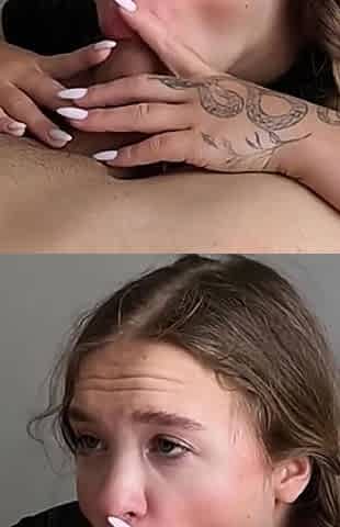 How I Blowjob a Big Dick to My Boyfriend and Swallowing Cum Female POV