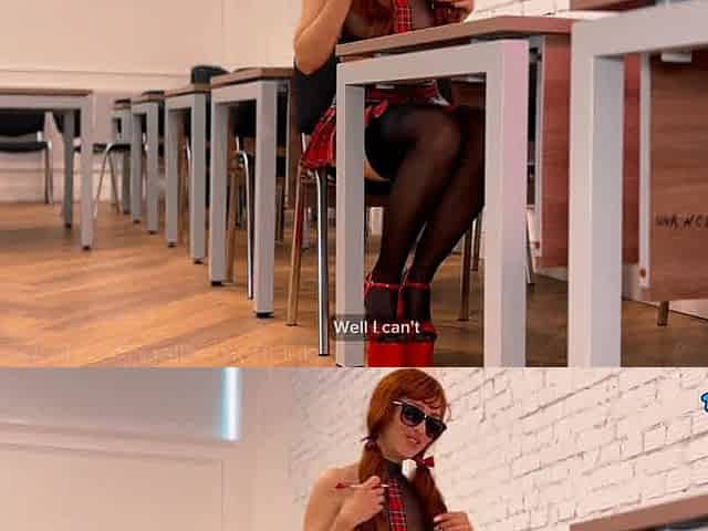 The Russian schoolgirl turned out to be a whore and opened up her legs for an exam - XXX!