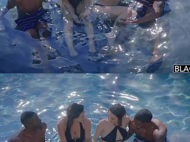 1st Interracial Foursome Bff's