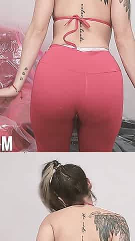 POV Red Wet Pants Madness Due to Excess Water Bladder