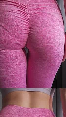 PAWG MILF Teases Panty Line in Tight Leggings
