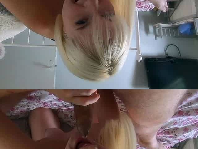Amateur Blonde Blowjob CIM