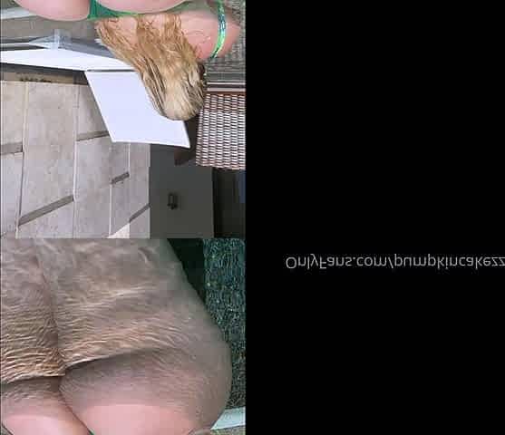 Lovely sporty BBW blond fat ass Part 1