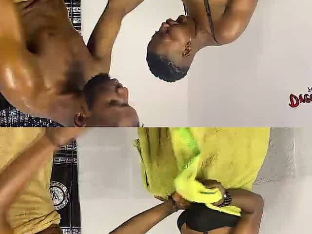 Ebony neighbor caught me naked and had a HARDCORE fuck