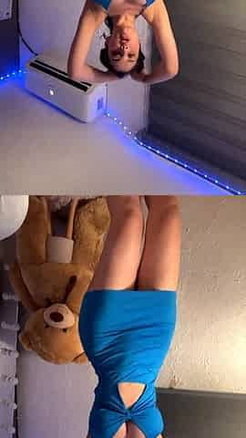 Feeling Sexy for You in Hot Blue Dress