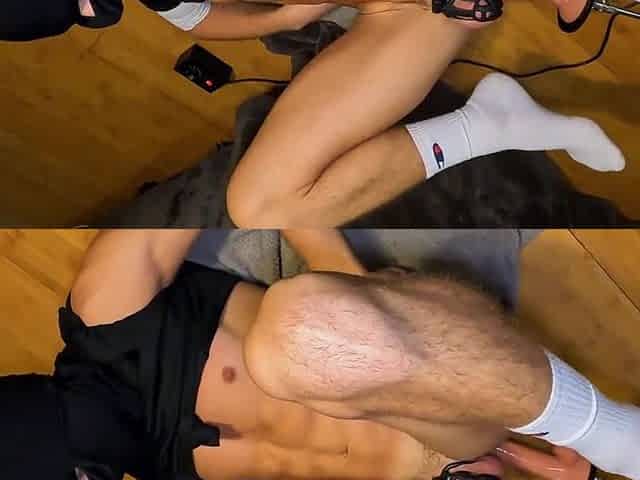Youthful hot fit dude wears a chasity for the 1st time locked constricted oozing coarse ANAL????