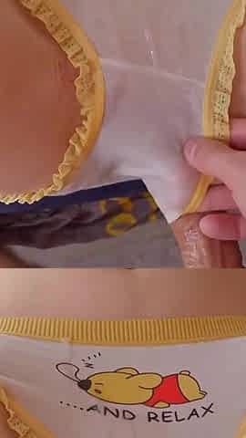 Stepbrother Just Rub My Pussy but Don't Penetrate Please! Cum on Panties