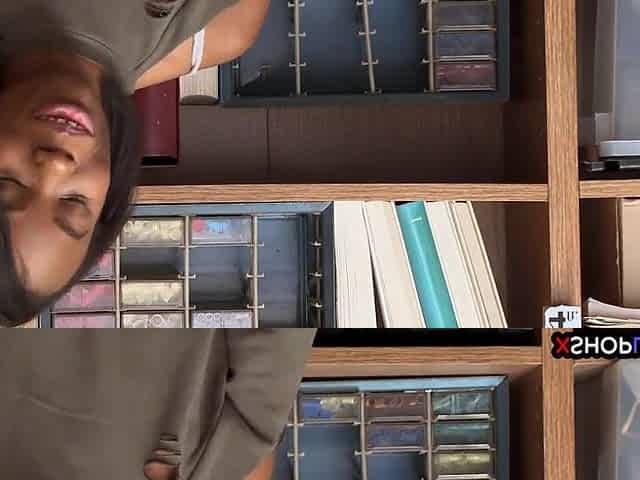 Hot ebony stealing angel drilled by a mall cops hard large cock