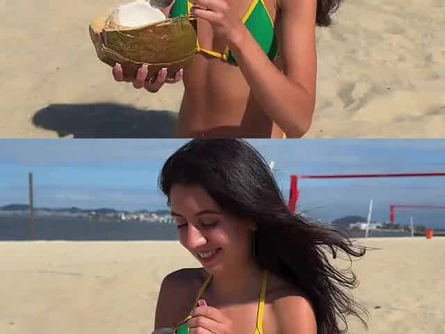 Whatcha do if a hot russian girl pulls up to you at the public beach