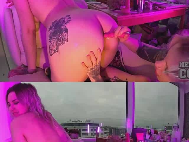 Sam Gets Fucked Double Penetration Anal And Pussy Pounding By Her Friend Cheri