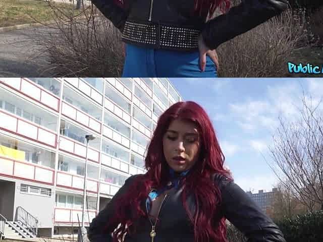 Public Agent - Marvelous British Red Head Sucks Rod For Aid Then Pounded