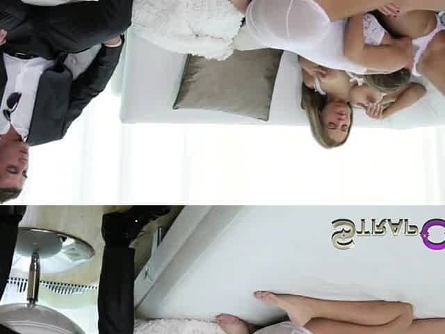 ding-dong Three-some with double penetration anal and large breasts