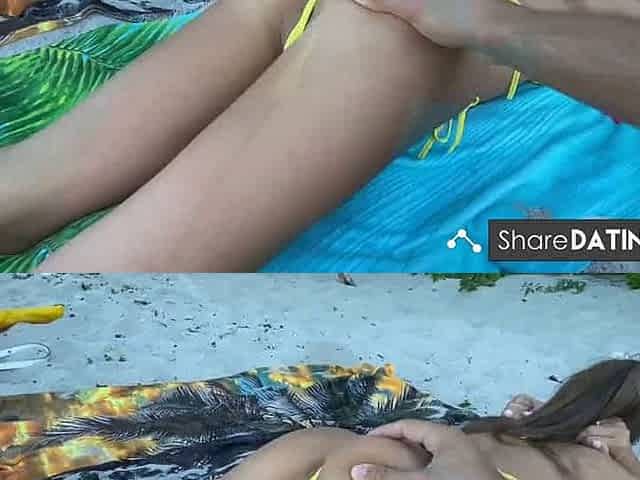 Wild Public Beach Sex Makes Her Cum Twice