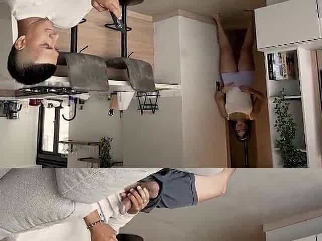 I watch my stepbrother masturbating in the living room and I can't aid but see him...