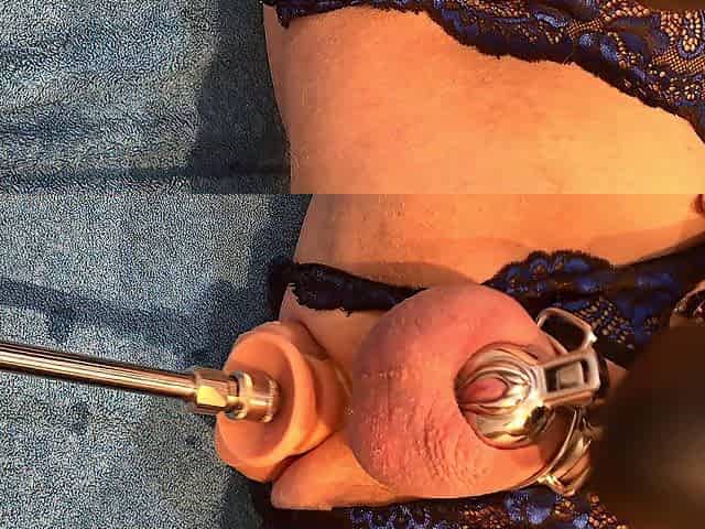 Multiple dildos, magic wand and so many analgasms during the time that in chastity