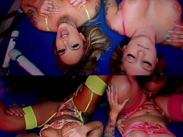 Slutty babes are starving for sex so much that they help each other