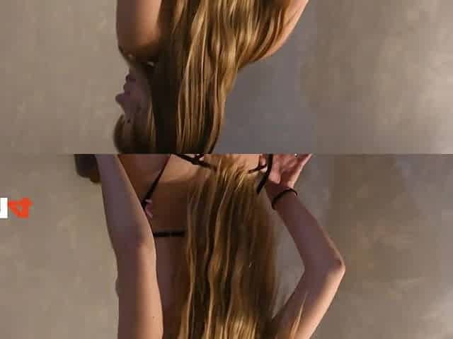 Such a admirable Russian golden-haired cannot masturbate alone, a real large knob are needed !