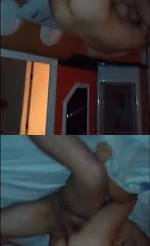 CUCKOLD STAYED AT HOME AND KARINA WENT TO SCREW WITH 2 STUDS