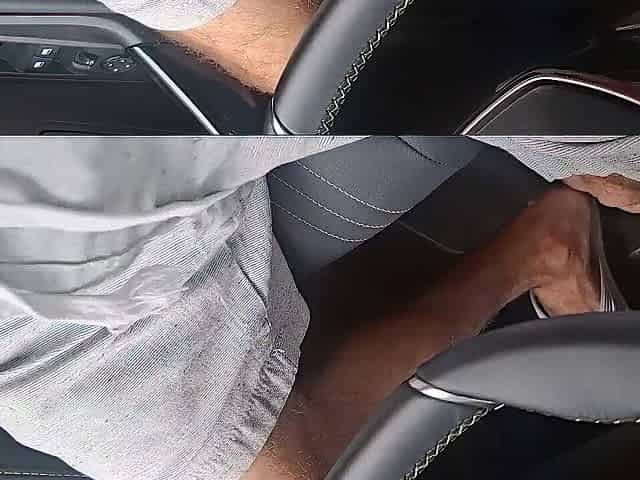 A risky masturbation session in the street with a woman who was at the bus stop.