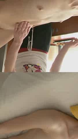 Teen having a sensual massage that ends well