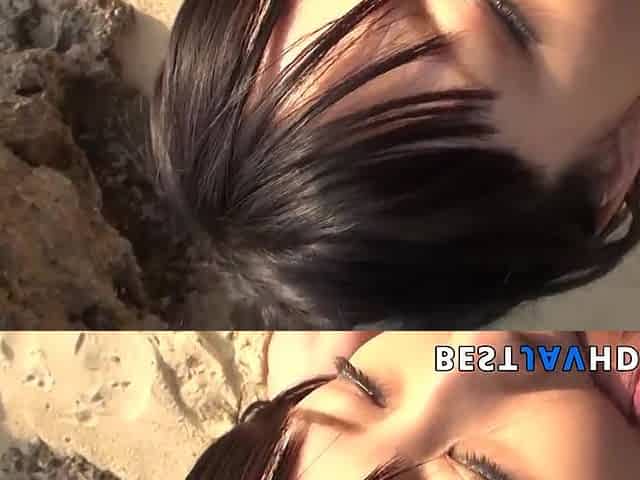 Amazing Asian Megumi Haruka delivers mind-blowing deep throat while deep throating stiffy in outdoor porn