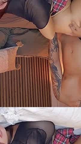 Schoolgirl Desirous of Penis Gets Her Comeuppance and I Fill Her Pussy with Milk