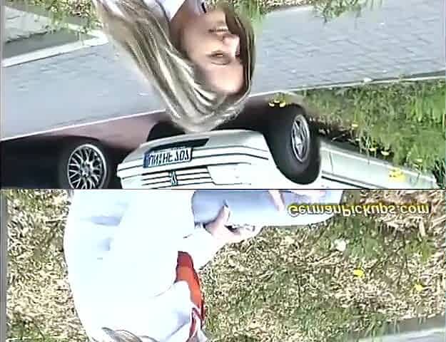 german teen picked up for 1st anal