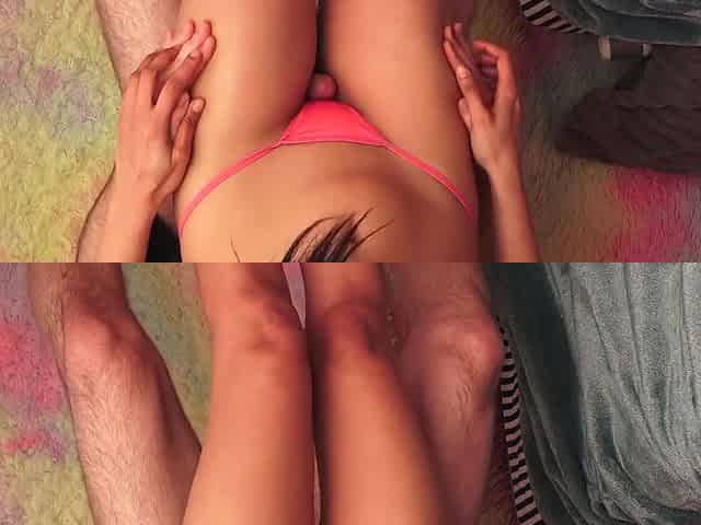 Thong Thigh Gap Fucking (with Pre-cum)