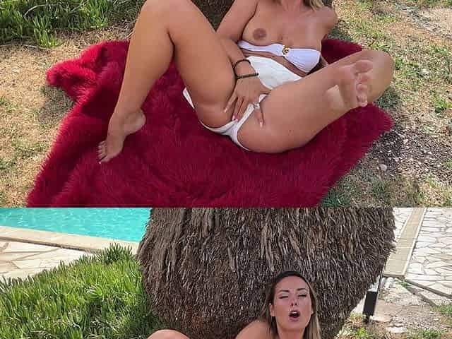 A Very Wet Video, Sexy Lea Pam Squirts in Her Garden