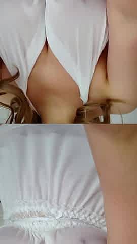 Chubby MILF in a See-through Nightgown Pleasures Her Pussy.
