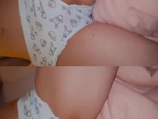 Small teen told: Tired of banging! Let me just see the show and u wank on me?