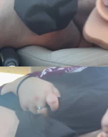Squirting in the car