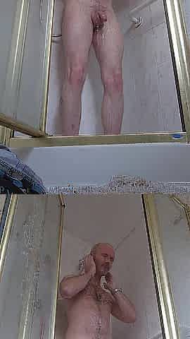 Voyeur on me disrobe shower and then get clothed foot fetish