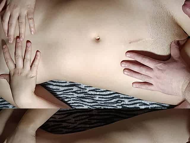 Rubbing and Jerking a Dick on a Tight Pussy, Without Fucking